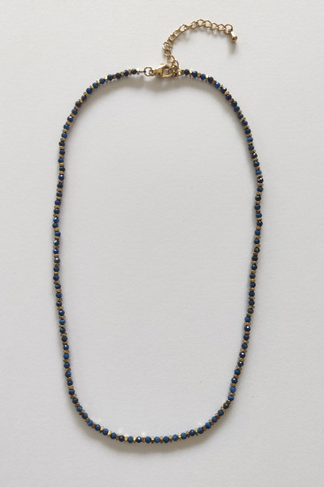 COLLIER FIN PIERRES NATURELLES
