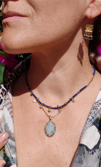 Boucles d’oreilles LAPIS LAZULI