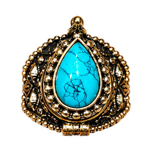 BAGUE A SECRET HOWLITE BLEUE