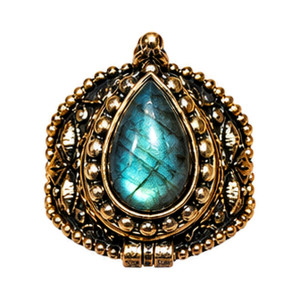 BAGUE A SECRET LABRADORITE