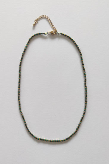 COLLIER FIN PIERRES NATURELLES