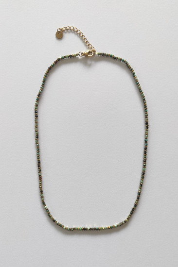 COLLIER FIN PIERRES NATURELLES