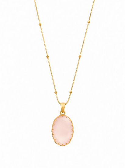 COLLIER QUARTZ ROSE