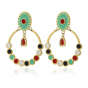 BOUCLES D'OREILLES EMAIL 666 D