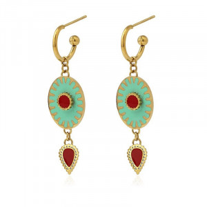 BOUCLES D'OREILLES EMAIL 667 D