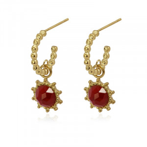 BOUCLES D'OREILLES PIERRE 671 RO