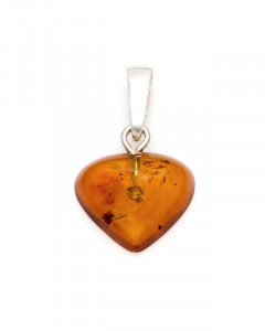 PENDENTIF COEUR AMBRE