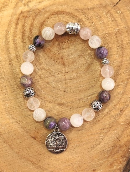 BRACELET CHAROITE ARBRE DE VIE