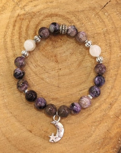 BRACELET CHAROITE LUNE