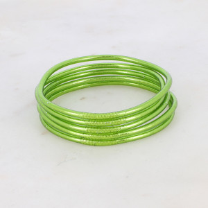 BRACELET BOUDDHISTE FIN AVEC MANTRA VERT OLIVE