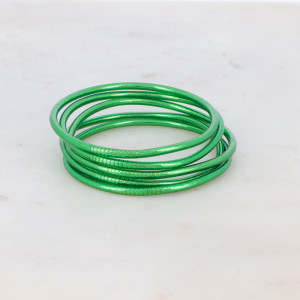 BRACELET BOUDDHISTE FIN AVEC MANTRA VERT