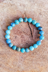 BRACELET OPALE BLEUE AFRICAINE FEMME ET HOMME