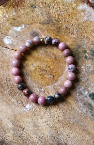 BRACELET RHODONITE FEMME