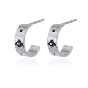 BOUCLES D'OREILLES GRAPHITE BPE695PL