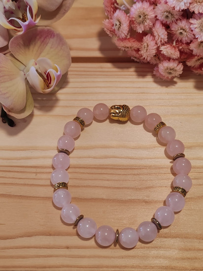 BRACELET QUARTZ ROSE