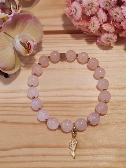 BRACELET QUARTZ ROSE